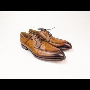 [SOLD] MAGNANNI Men's Sz 11 Teodoro Brown Leather Split Toe Derby Canela 18462